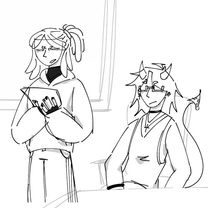 ноли и севен сдают важную работу #007n7 #noli #noli7n7 #forsaken #нол...