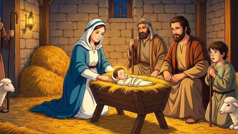 O Primeiro Natal: A História do Nascimento de Jesus | Desenho Bíblico Animado para Crianças