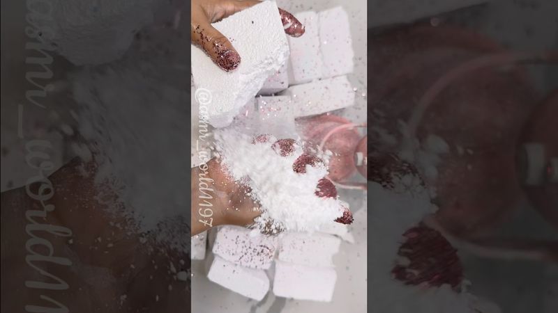 Puffy airy texture #rainbowsoap #oddlysatisfying #relax #crushingtime #satisfying #crunchycrumbles