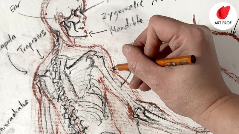 BEST Anatomy Exercise: Drawing a Skeleton inside a Figure
