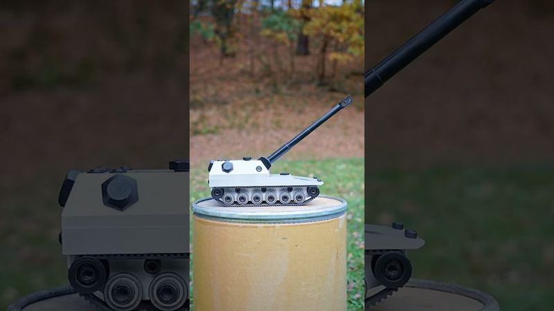 AHS Krab - Powerful mini Cannon + Slow Motion  #mrmichal #tankgun #minicannon