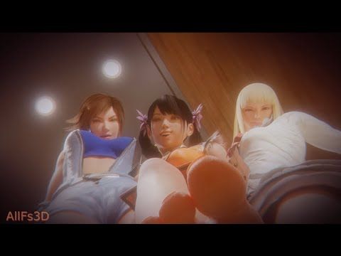 Tekken girls step on you!! Feet animation made by alfs3d