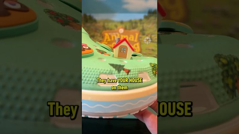 The new Animal Crossing Crocs have YOUR HOUSE on them! #nintendo #crocs #animalcrossing #ign #gaming
