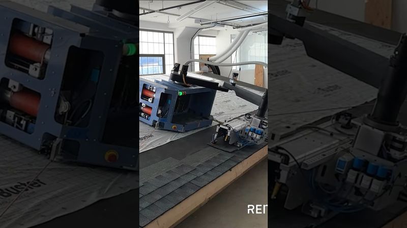 Innovative Robotic Roofing Machine! #robotics #construction #roofing