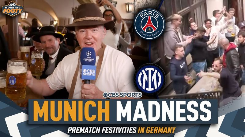 Pre-UCL Final BAR CRAWL in Munich, with Geoff Shreeves! | PSG vs. Inter | Morning Footy