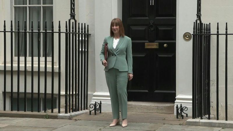 UK finance minister Rachel Reeves leaves Downing Street to present spending review | AFP