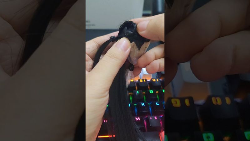 DIY Doll Hair - Which glue I use to make doll hair #crafting #tocbupbe