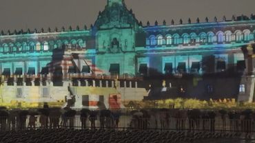 Грандиозное видеомэппинг-шоу устроили в центре Мехико