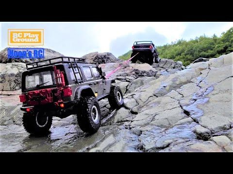 RC Car SCX10 III Jeep JT Gladiator & YK4102(Absima CR 3.4 SHERPA) Rock Climbing 2