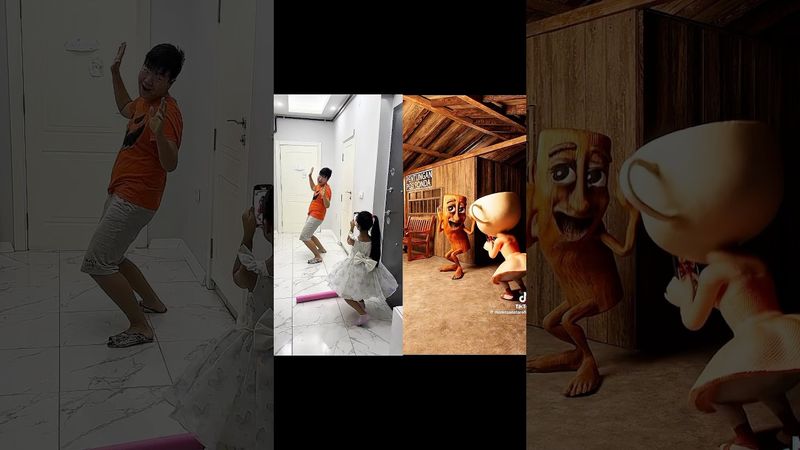 Tung Tung Sahur Dance 🤪😂 BACKSTAGE 🤣 LeoNata family #shorts