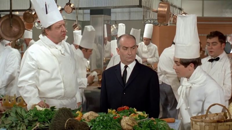 Louis de Funès: Le Grand Restaurant (1966) - Ca va mon petit Marcel?
