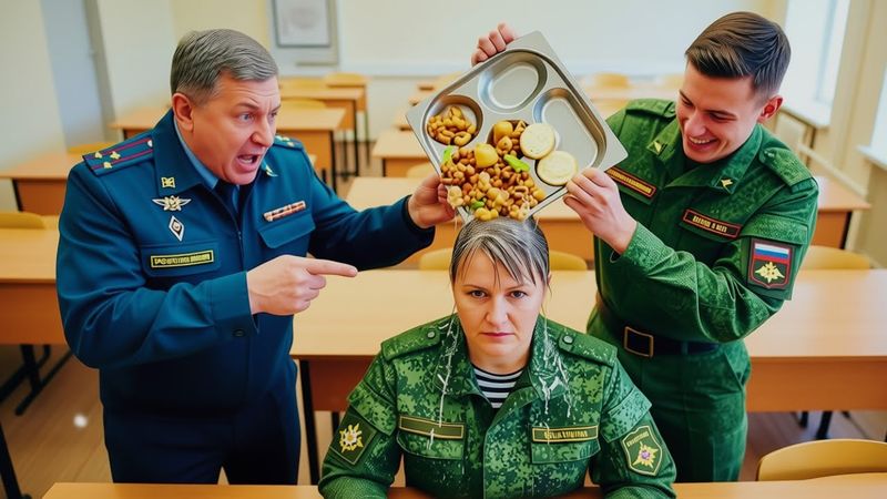 Она сняла плащ, и 4 звезды заставили командира встать на колени.