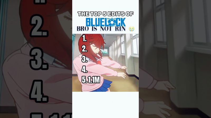 THE TOP 5 EDITS OF BLUELOCK 🔥#bluelock #bluelockedit #anime #fyp