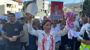 Protesters march in Arab-Israeli town against Gaza war | AFP