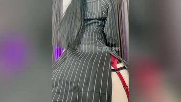 【B站 bilibili】草莓粥粥 黑丝OL红吊带极品 稀有舰长福利