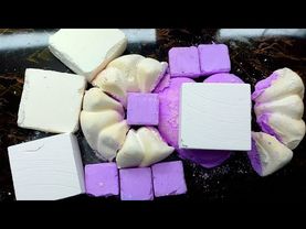 💜 Purple & White Chalk Crush ASMR | Super Dusty Relaxing No Talking Sounds 🤍 repost#gymchalk #chalk