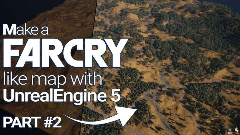 Make a FarCry like a Map with UnrealEngine 5 - PART 2 / #ue5