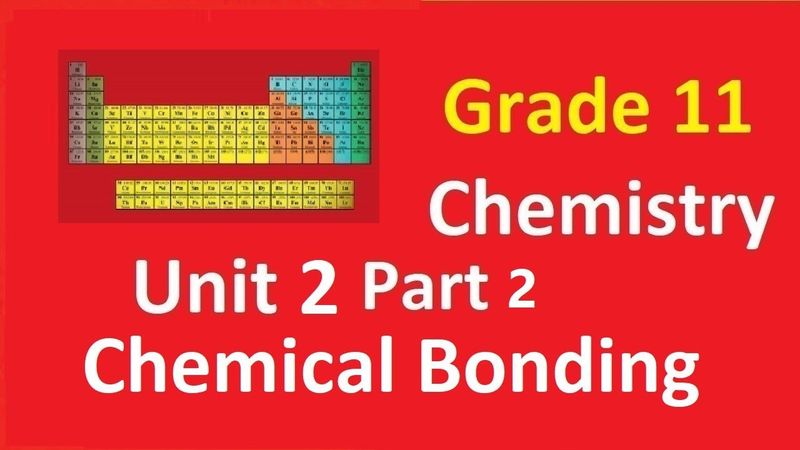 Grade 11 Chemistry Unit 2 Chemical Bonding Part 2 Formation of Ionic compound