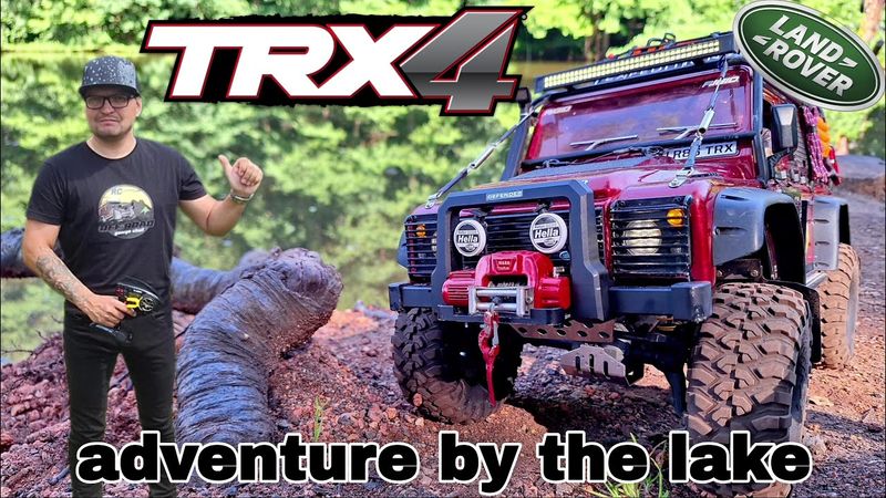 RC Traxxas TRX-4 Defender  scale 1/10  adventure by the lake