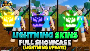 ALL Lightning Skins FULL SHOWCASE! (Blox Fruits Lightning Update)
