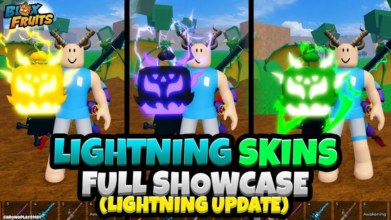 ALL Lightning Skins FULL SHOWCASE! (Blox Fruits Lightning Update)