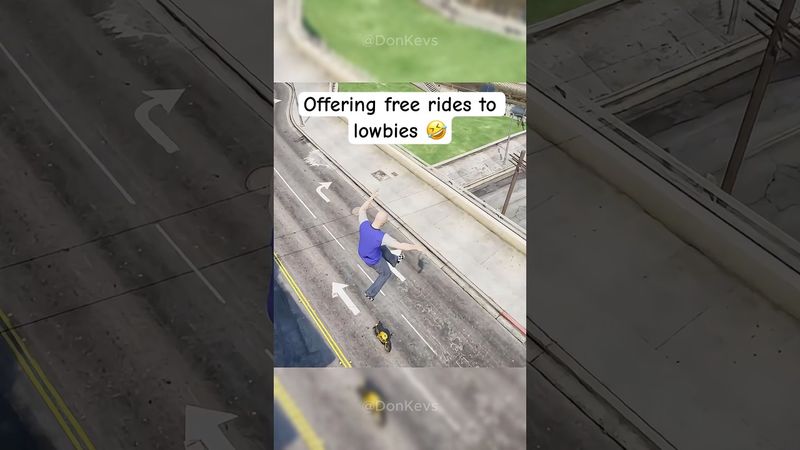 offering free rides to lowbies 🤣 #gtaviral #gtaonline #gta5online #gtacars #gta5 #fail