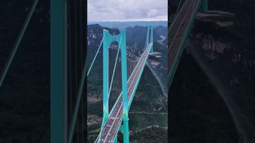 China unveils the world tallest bridge ever ! with over 2600 ft above the ground. #china #chinese