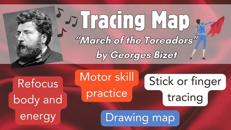 Musical Tracing Map - Bizet March of the Toreadors Song Map