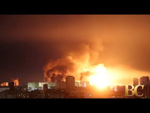 Kyiv comes under large-scale Russian drone and missile attack