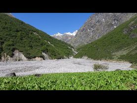 Sukhram valley view form Sunderdhunga, left peak is Banoti and the extreme right peak is Durgakot