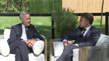 France's Macron and Canada's Carney hold bilateral meeting at G7 Summit | AFP