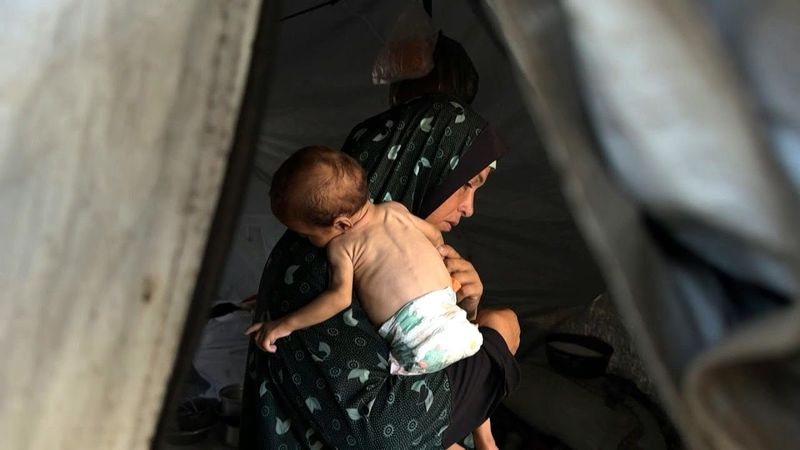 'I feed him boiled water' says Gazan mother amid dire food shortages | AFP