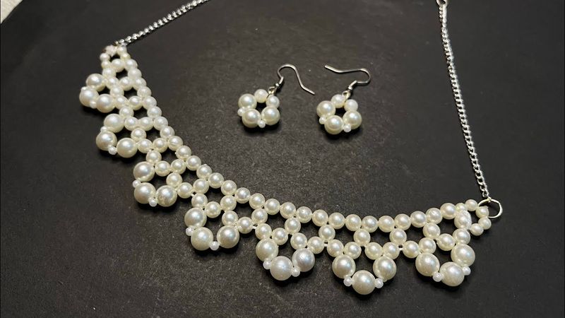 set di collane di perline fai da te 🤍 ￼tutorial per collane semplici e facili