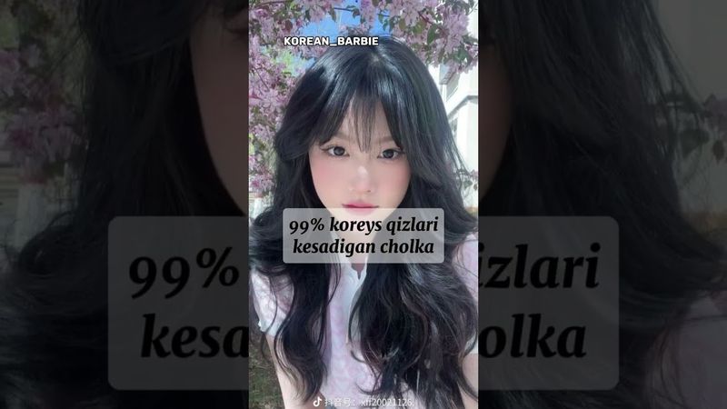 Koreys qizlaridek cholka kelishdik o'rganamiz💖💫 #korean #aesthetic #for_girl #hairbang#kdrama_blink