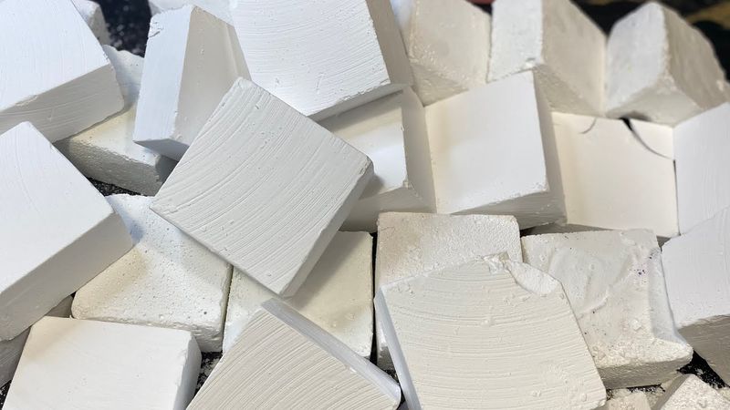 Buttery Soft Fresh Gym Chalk ASMR crush | Satisfying | Pebbles Play
