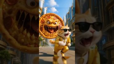 Ai gatti bianchi piace mangiare la pizza #gatto #amantideigatti #pantaloncinidagatto #videodigatt...