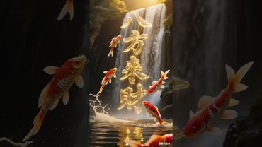 【見此錦鯉，八方財氣皆來赴】📍#招財納福 #見者好運 #鴻運當頭好運來 #轉運錦鯉 #招財