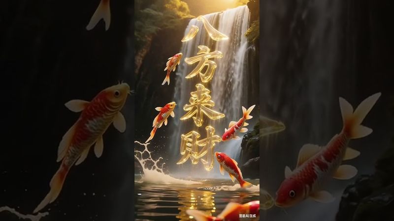 【見此錦鯉，八方財氣皆來赴】📍#招財納福 #見者好運 #鴻運當頭好運來 #轉運錦鯉 #招財