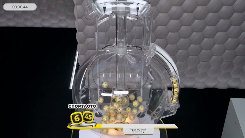 Столото представляет | Лотерея «Спортлото «6 из 45». Тираж № 14747 от 01.07.2025 г.