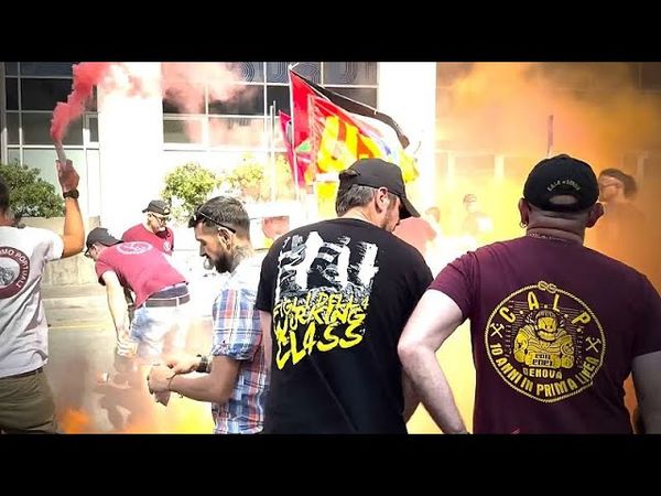 European dockworkers demand halt to arms shipments to Israel