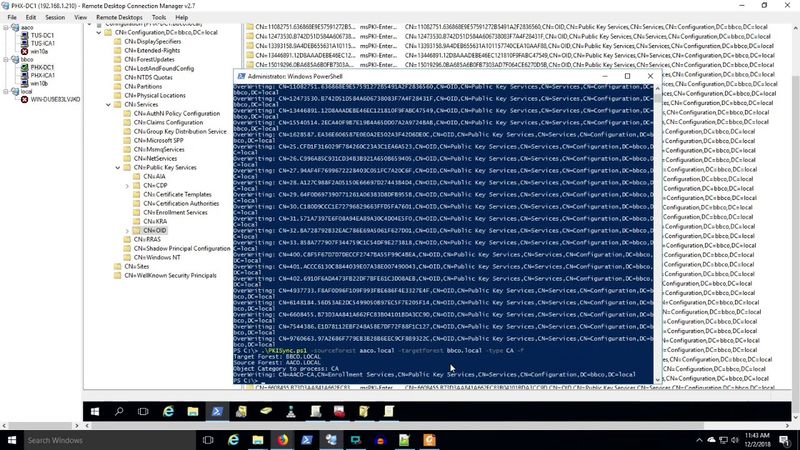 Completing the Cross Forest PKI Deployment