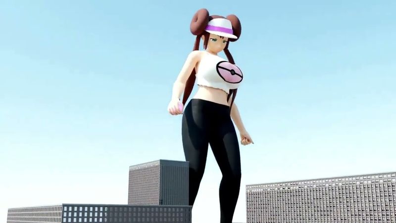 Rosa's growth (Giantess Animation)