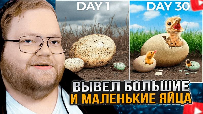 T2x2 СМОТРИТ: Я вывел самые БОЛЬШИЕ и МАЛЕНЬКИЕ яйца в мире