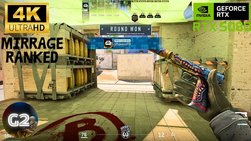 Counter Strike 2 | RTX 5080 | Ultra Settings 4K Gameplay (No Commentary)