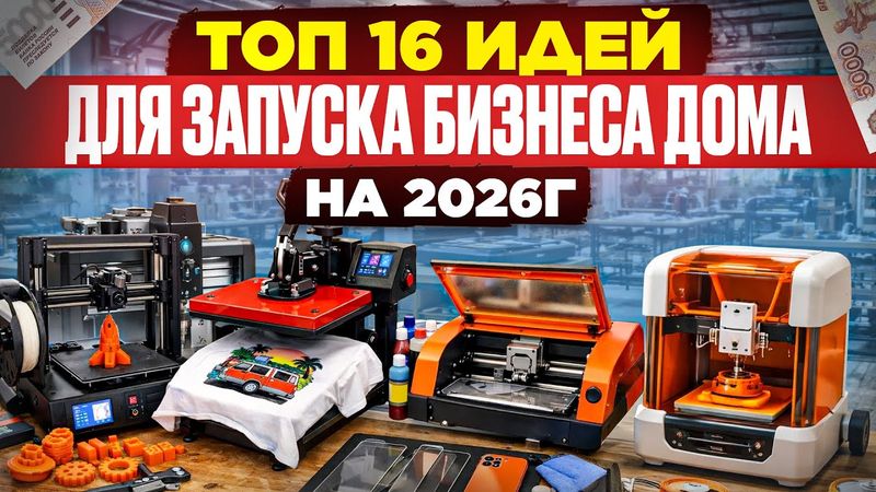 ТОП 16 БИЗНЕС ИДЕИ 2026 2025 на дому | Мини производство станки оборудование в гараже | Малый бизнес