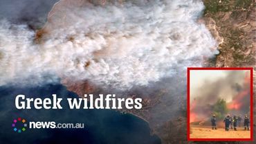 Satellite images reveal scale of European wildfires