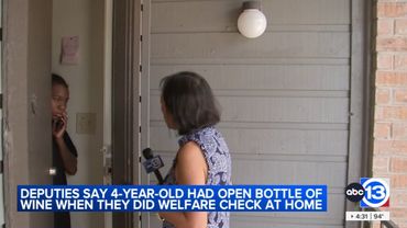 Mom accused of leaving kids home alone with wine bottle denies it to ABC13 cameras
