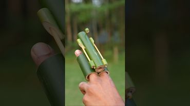 Bamboo Craft with new finger arrow #bamboo #Slingshots #Diy #Bambooart