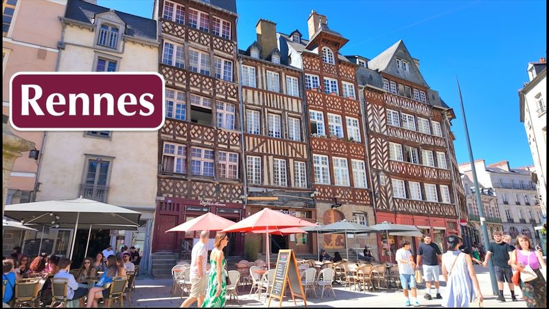 Rennes, France 🇫🇷 ☀️ - Walking tour in Rennes - Rennes 4K HDR
