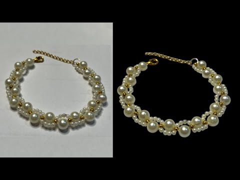 tutorial gelang manik-manik yang sederhana dan mudah…🤍